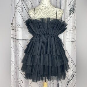 ZARA LIMITED EDITION-NYC Ballet Tulle Dress Black M